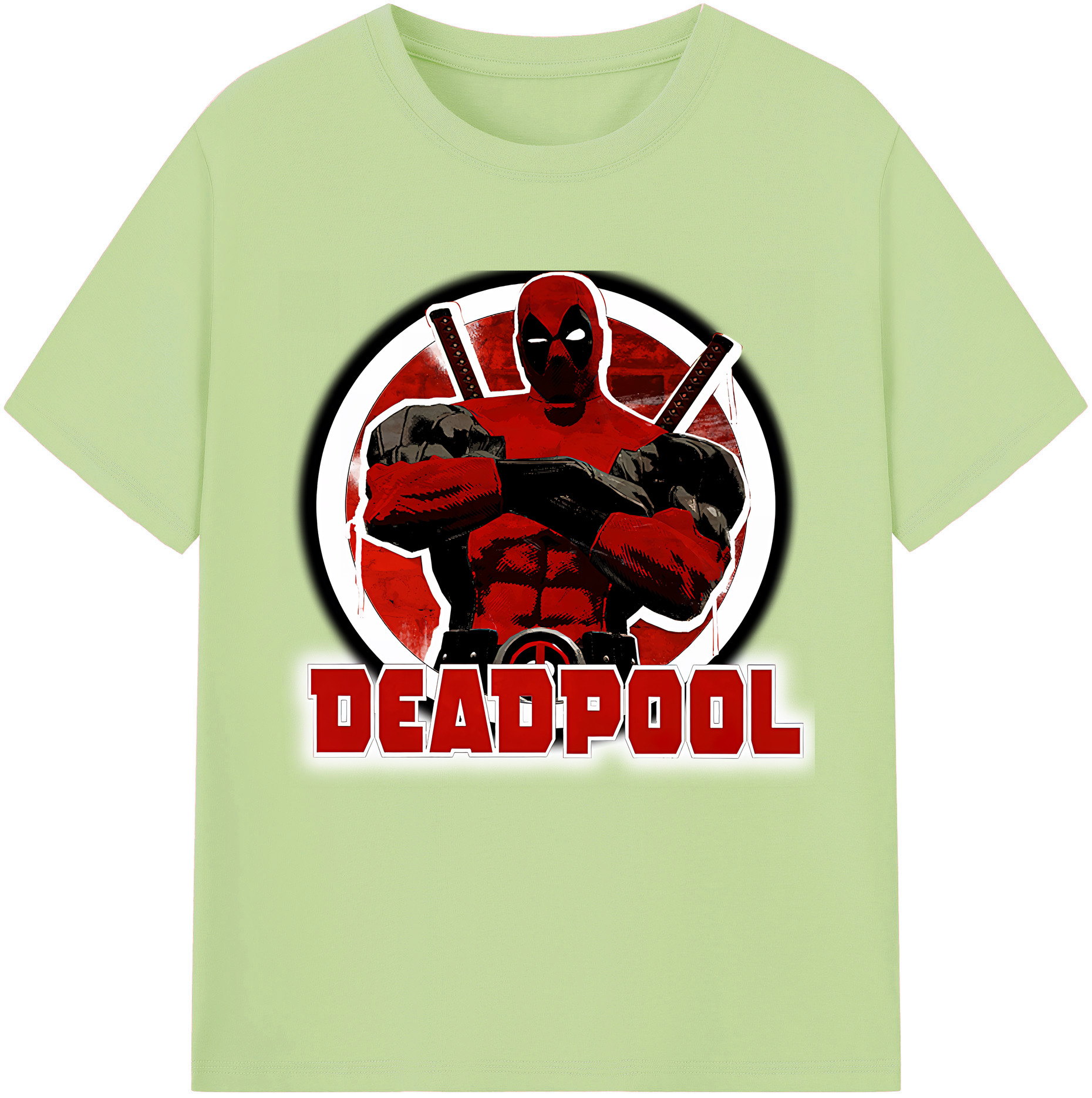 （画像用） Deadpool デッドプール 綿100％半袖Tシャツ（フロントプリント）